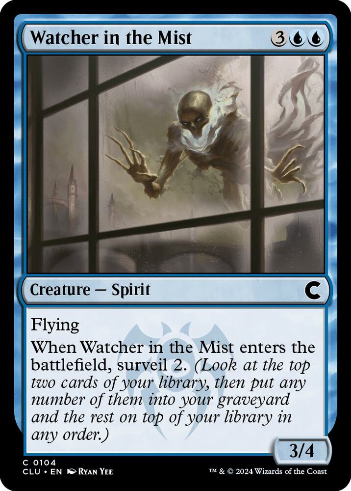 Watcher in the Mist 104 card from Ravnica: Clue Edition