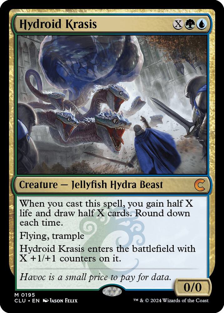 Hydroid Krasis 195 card from Ravnica: Clue Edition