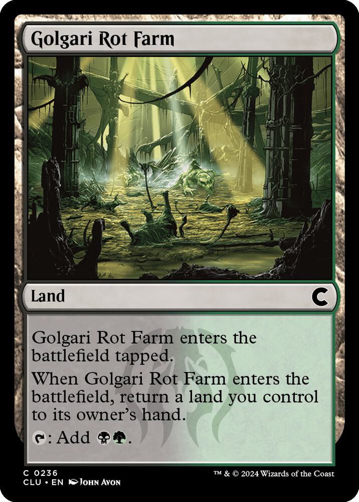 Golgari Rot Farm 236 card from Ravnica: Clue Edition