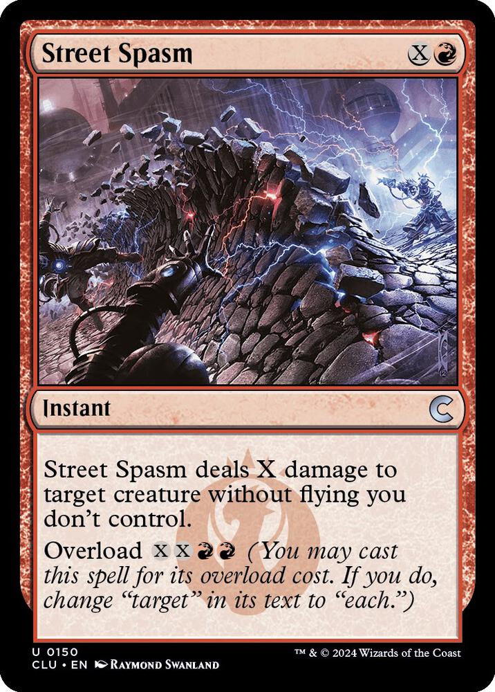 Street Spasm 150 card from Ravnica: Clue Edition