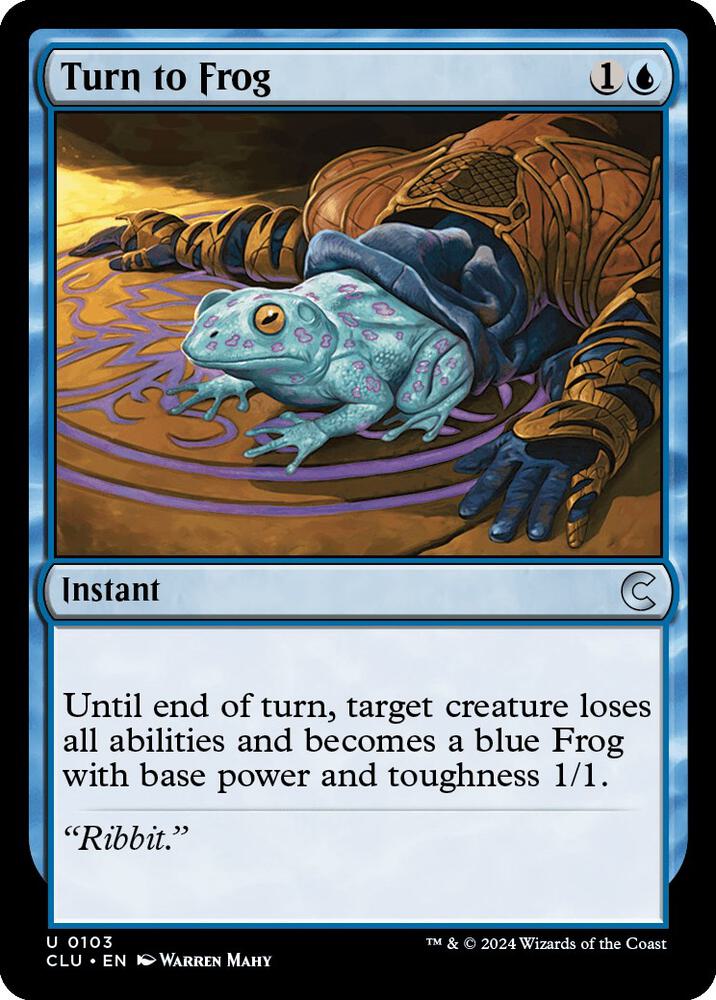 Turn to Frog 103 card from Ravnica: Clue Edition