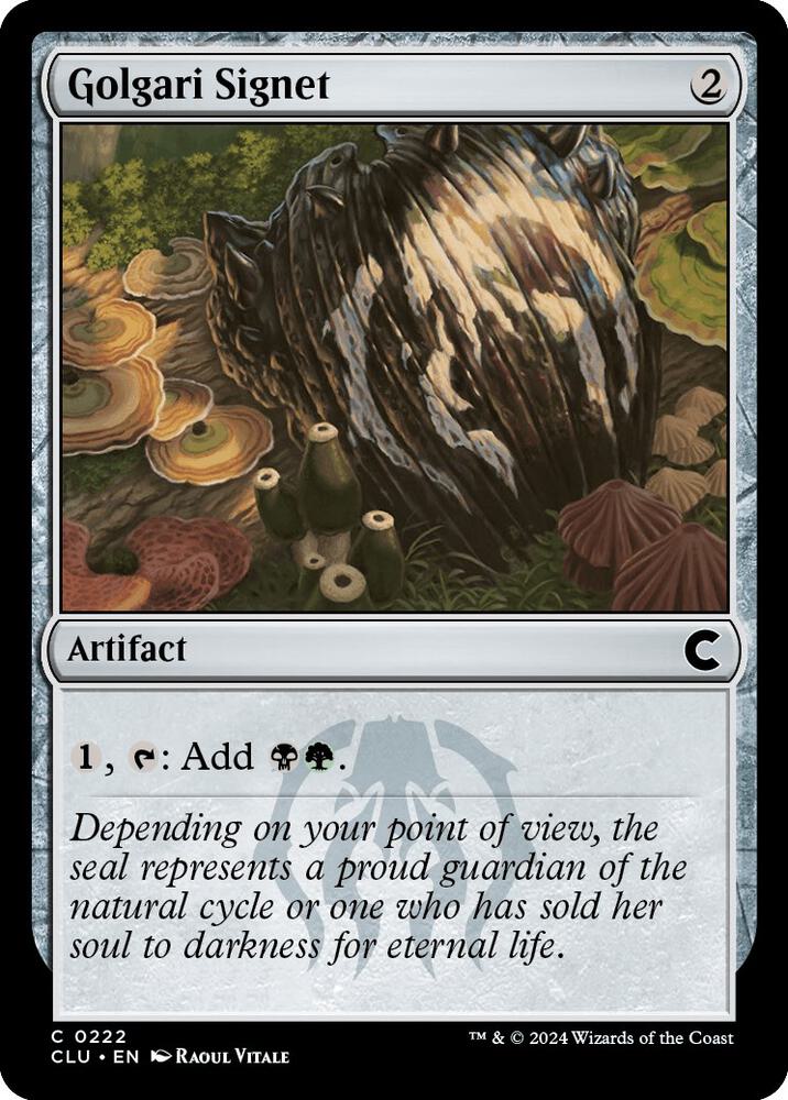 Golgari Signet 222 card from Ravnica: Clue Edition