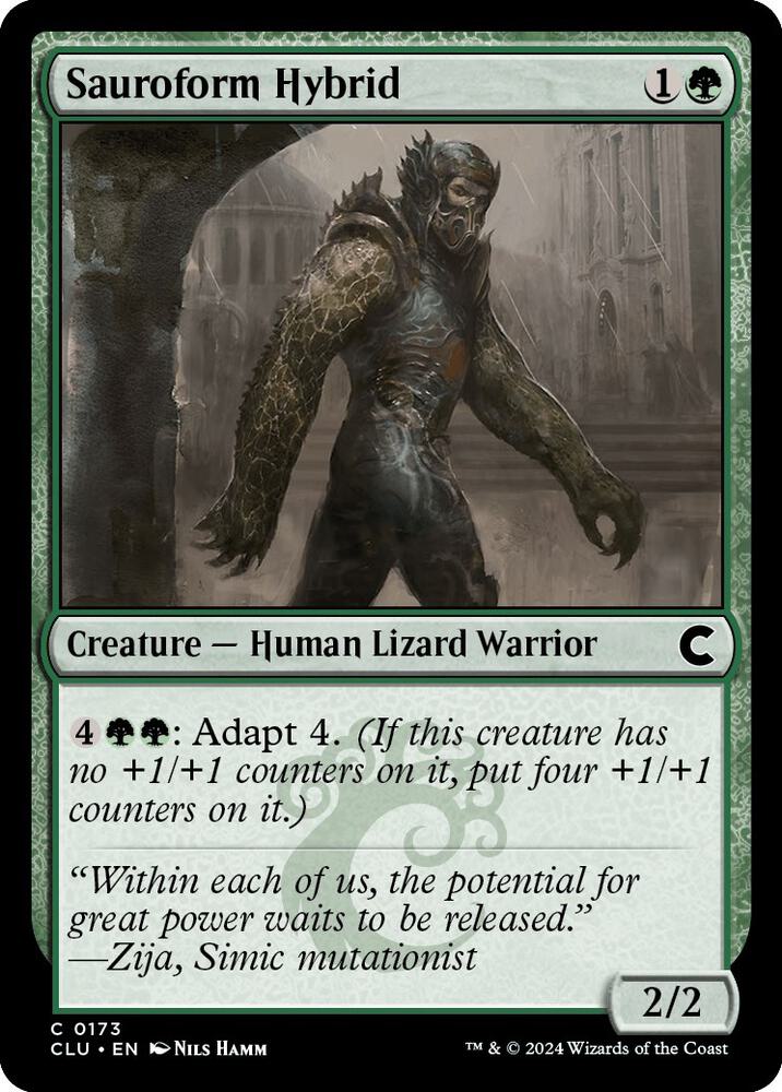 Sauroform Hybrid 173 card from Ravnica: Clue Edition