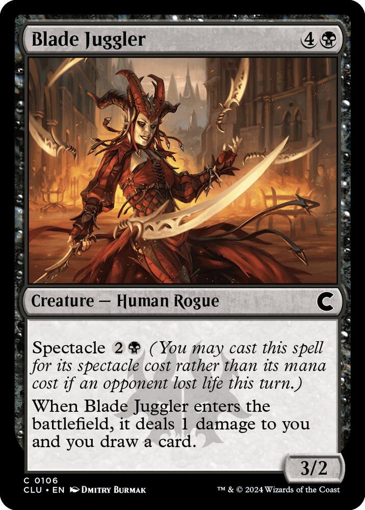 Blade Juggler 106 card from Ravnica: Clue Edition