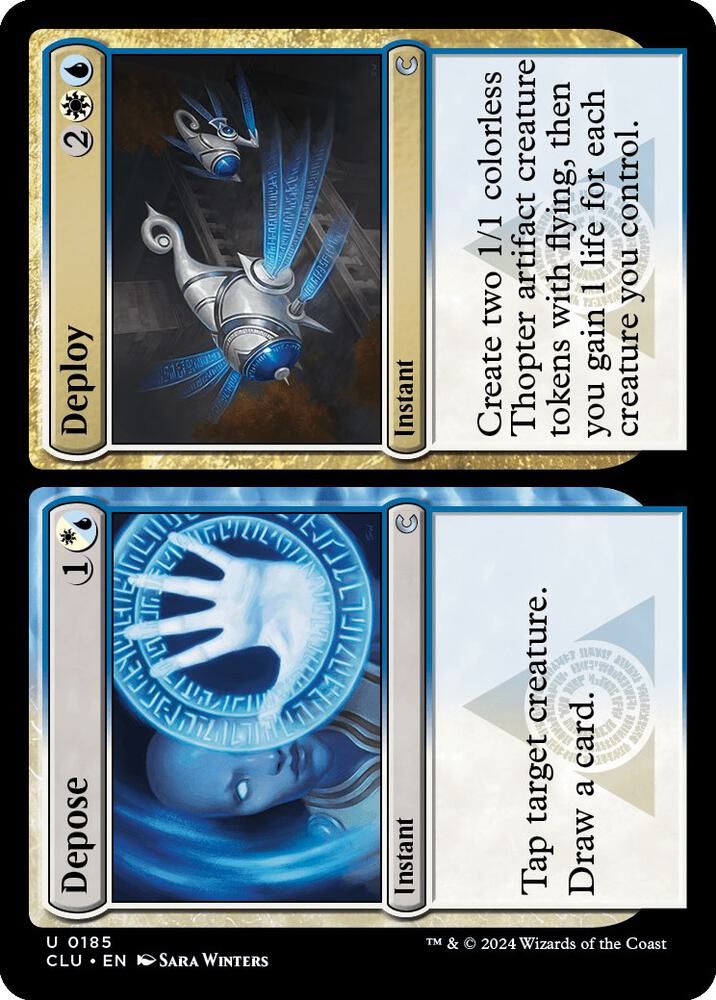Depose // Deploy 185 card from Ravnica: Clue Edition