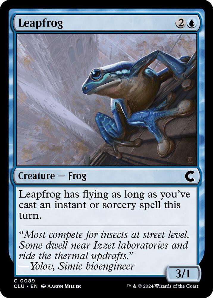 Leapfrog 89 card from Ravnica: Clue Edition