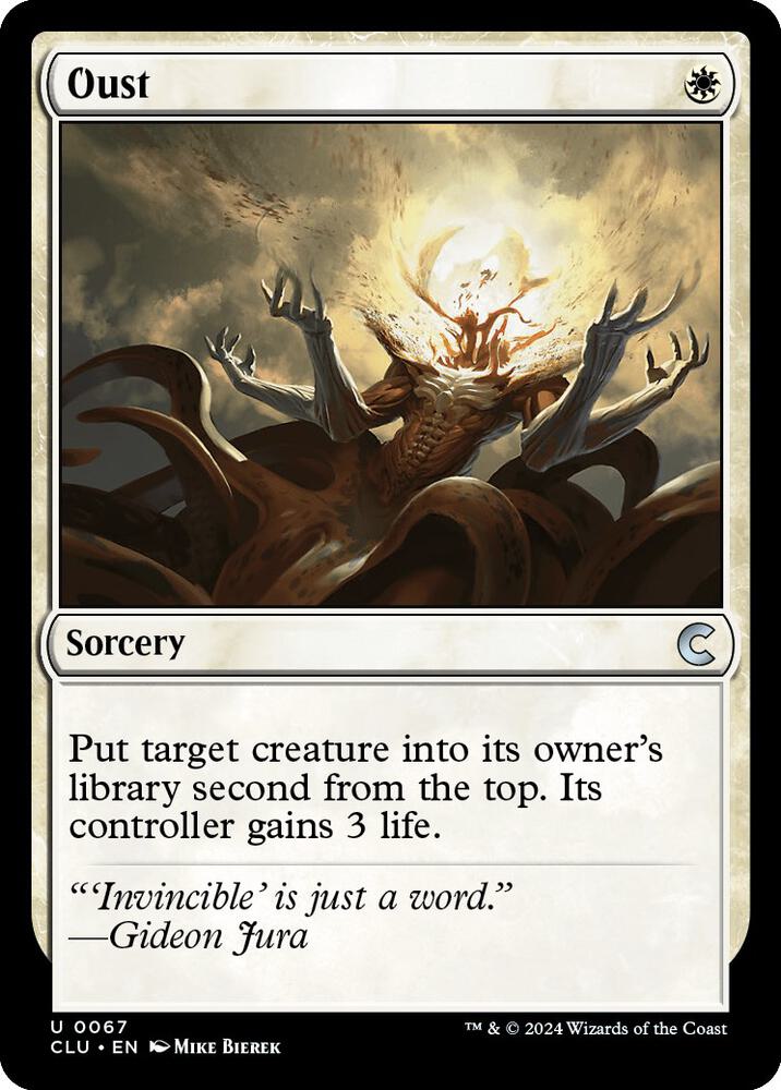 Oust 67 card from Ravnica: Clue Edition