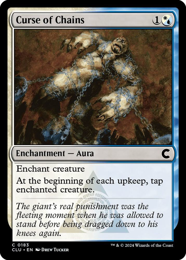 Curse of Chains 183 card from Ravnica: Clue Edition