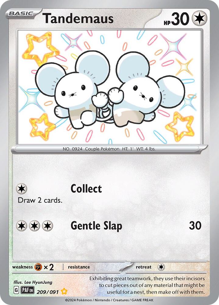 Tandemaus 209/091 card from SV: Paldean Fates