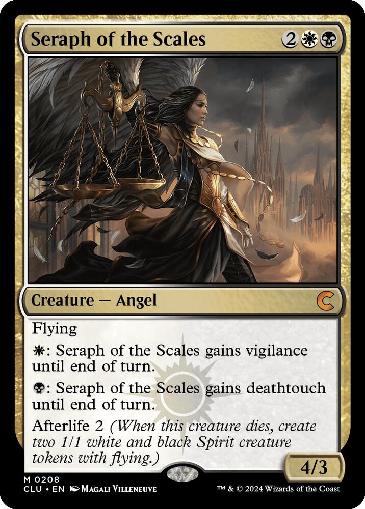 Seraph of the Scales 208 card from Ravnica: Clue Edition