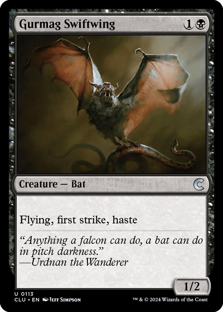Gurmag Swiftwing 113 card from Ravnica: Clue Edition