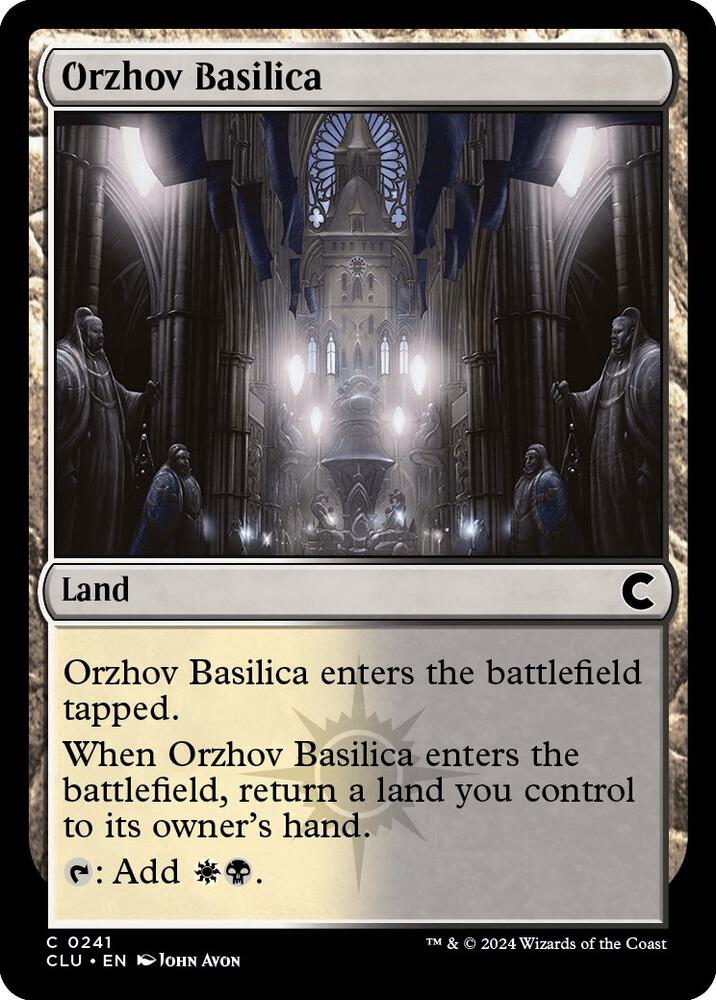Orzhov Basilica 241 card from Ravnica: Clue Edition