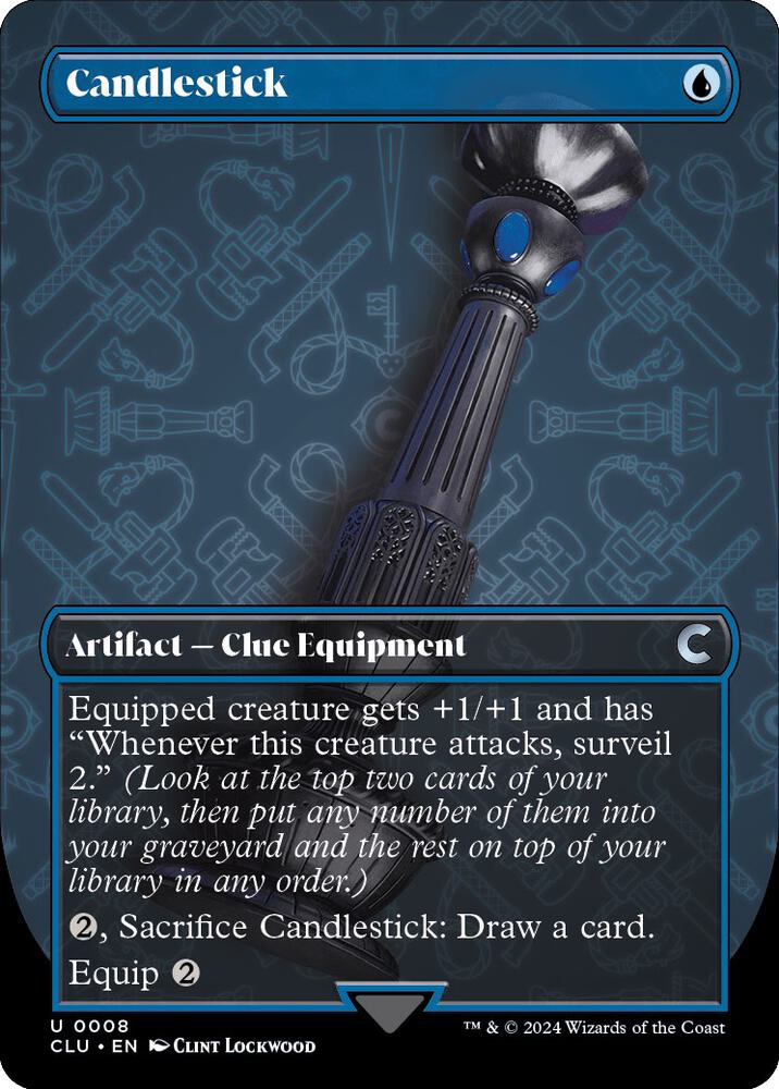Candlestick (Borderless) 8 card from Ravnica: Clue Edition