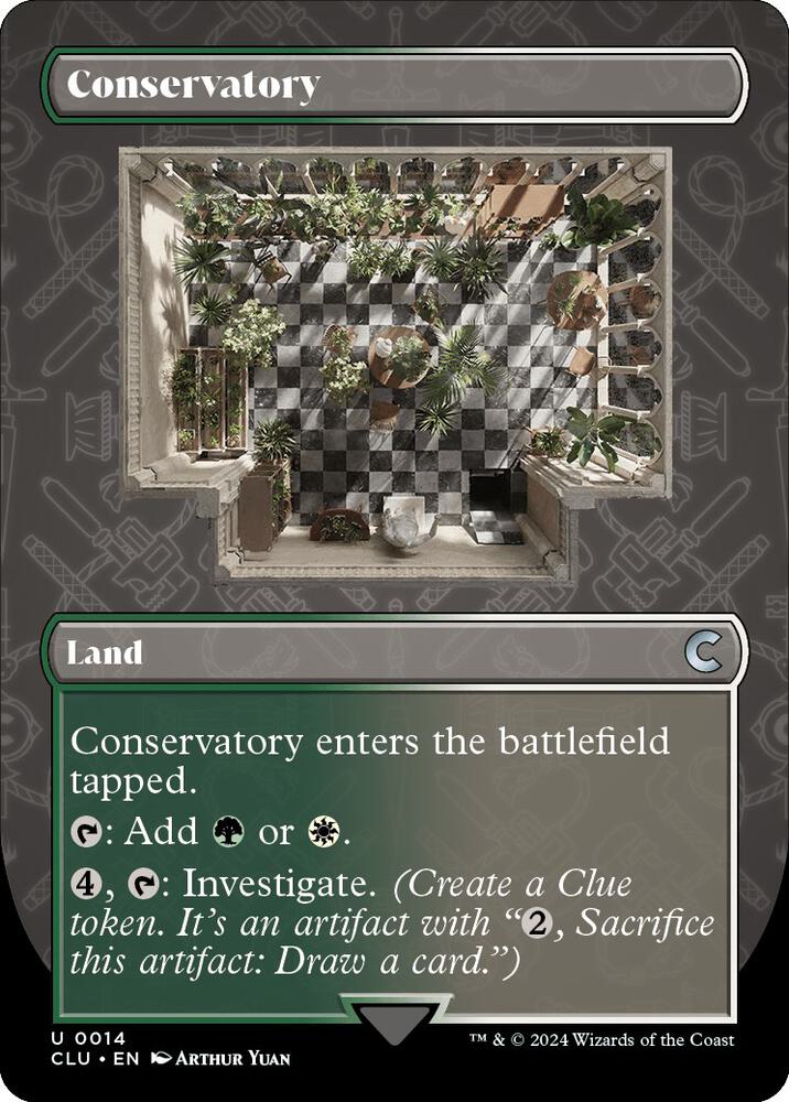 Conservatory (Borderless) 14 card from Ravnica: Clue Edition