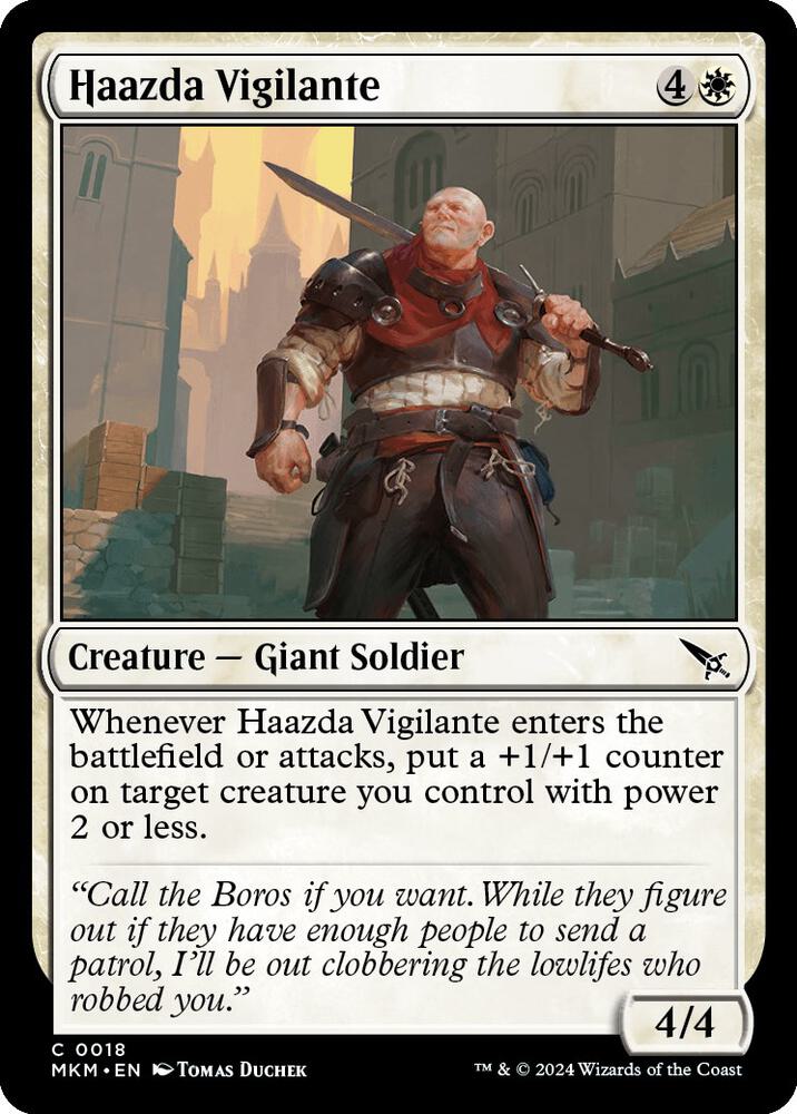 Haazda Vigilante 18 card from Murders at Karlov Manor