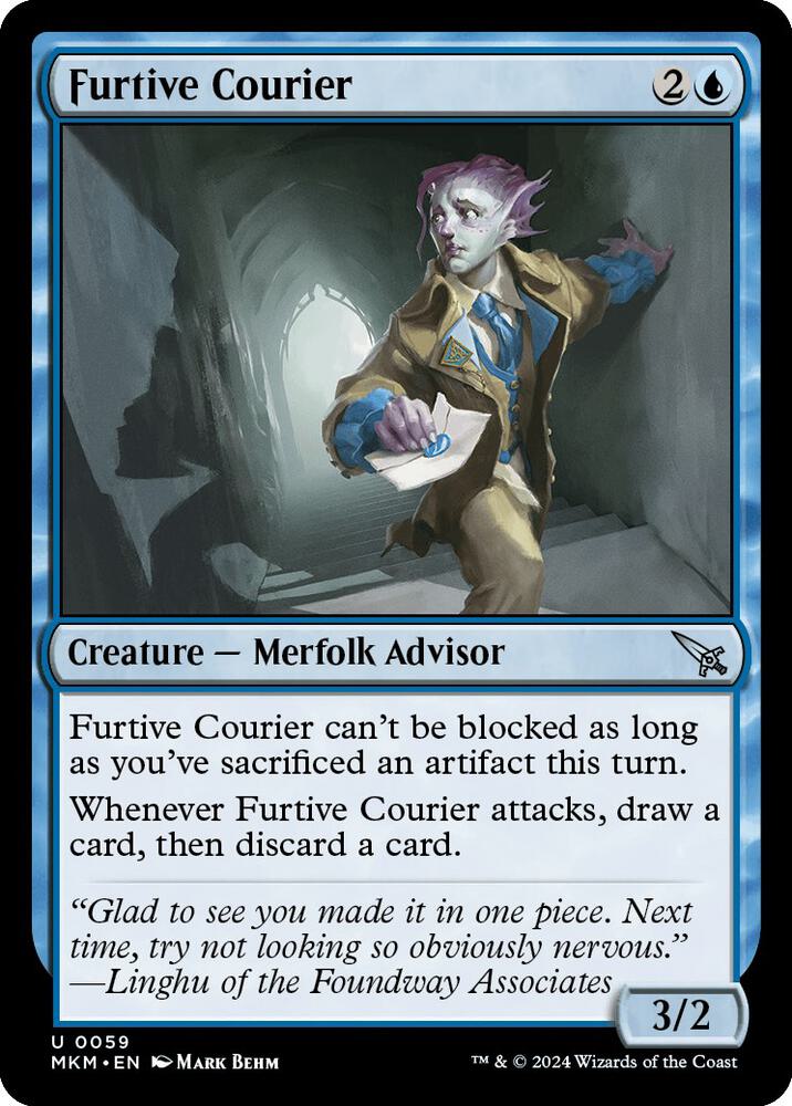 Furtive Courier 59 card from Murders at Karlov Manor