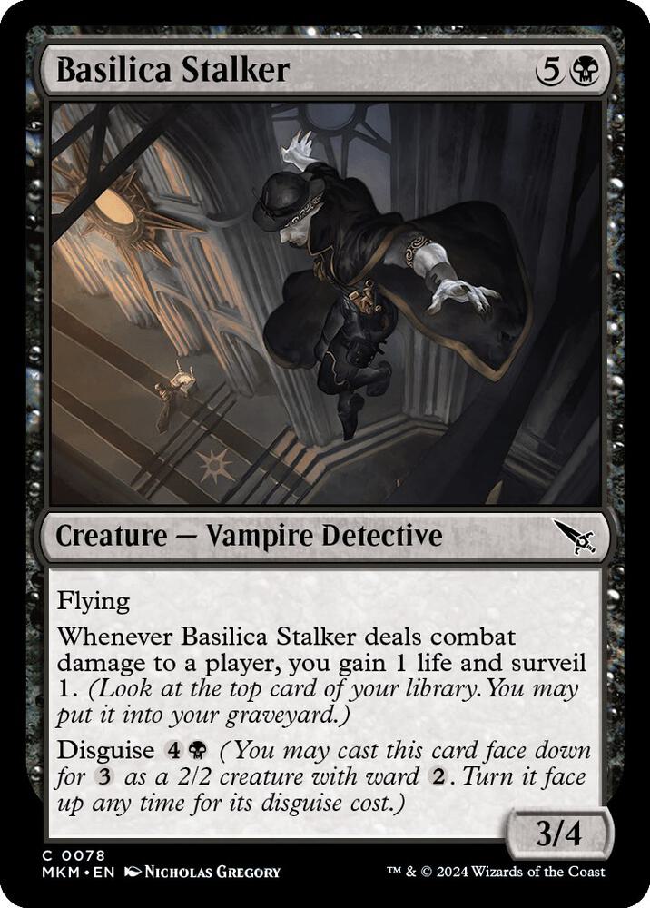 Basilica Stalker 78 card from Murders at Karlov Manor