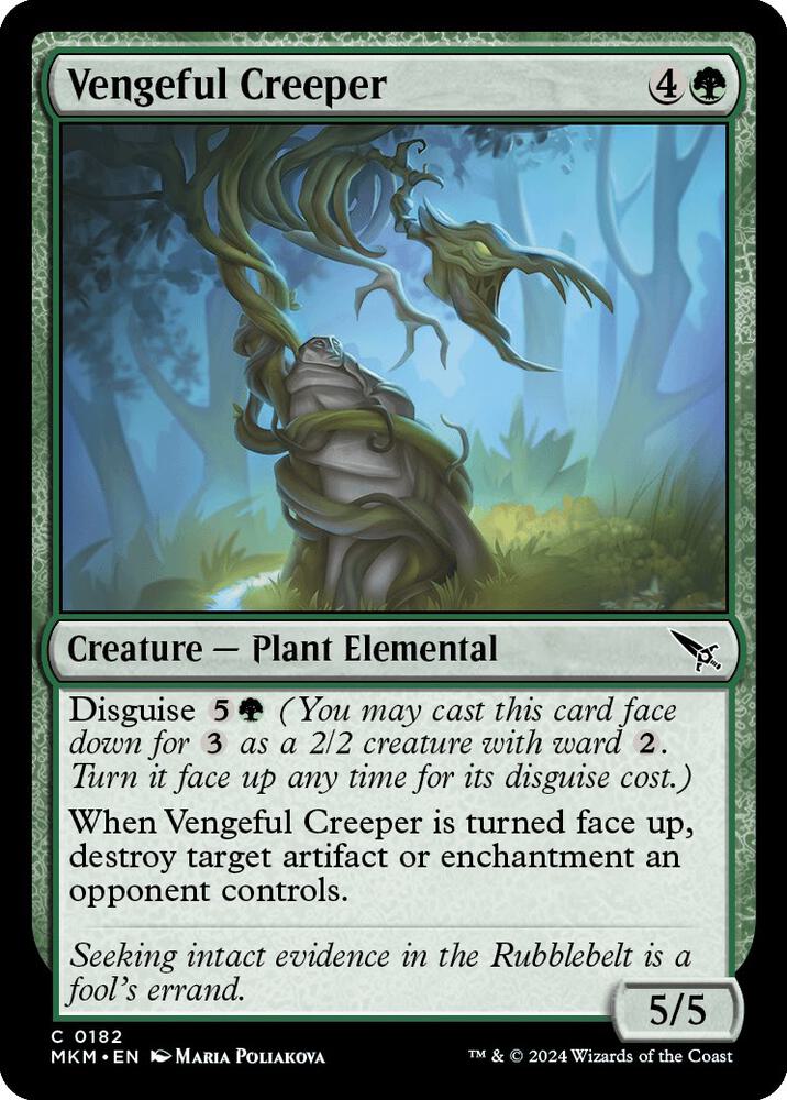 Vengeful Creeper 182 card from Murders at Karlov Manor
