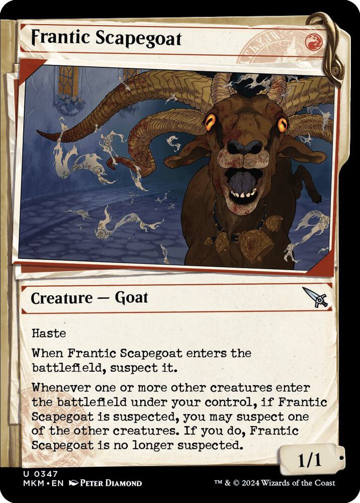 Frantic Scapegoat (Showcase) 347 card from Murders at Karlov Manor