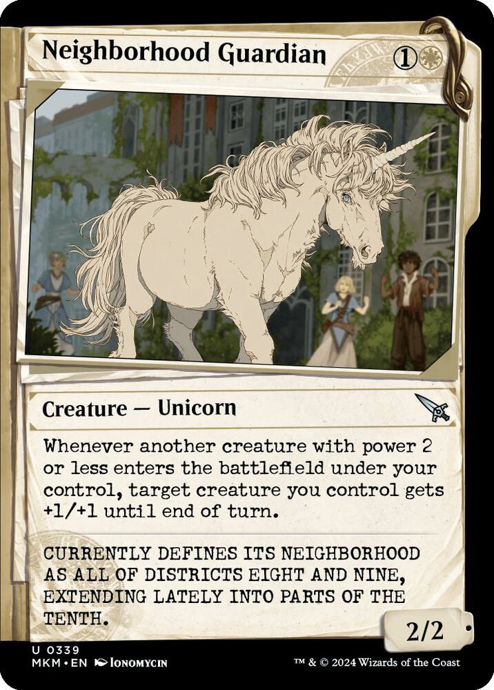 Neighborhood Guardian (Showcase) 339 card from Murders at Karlov Manor