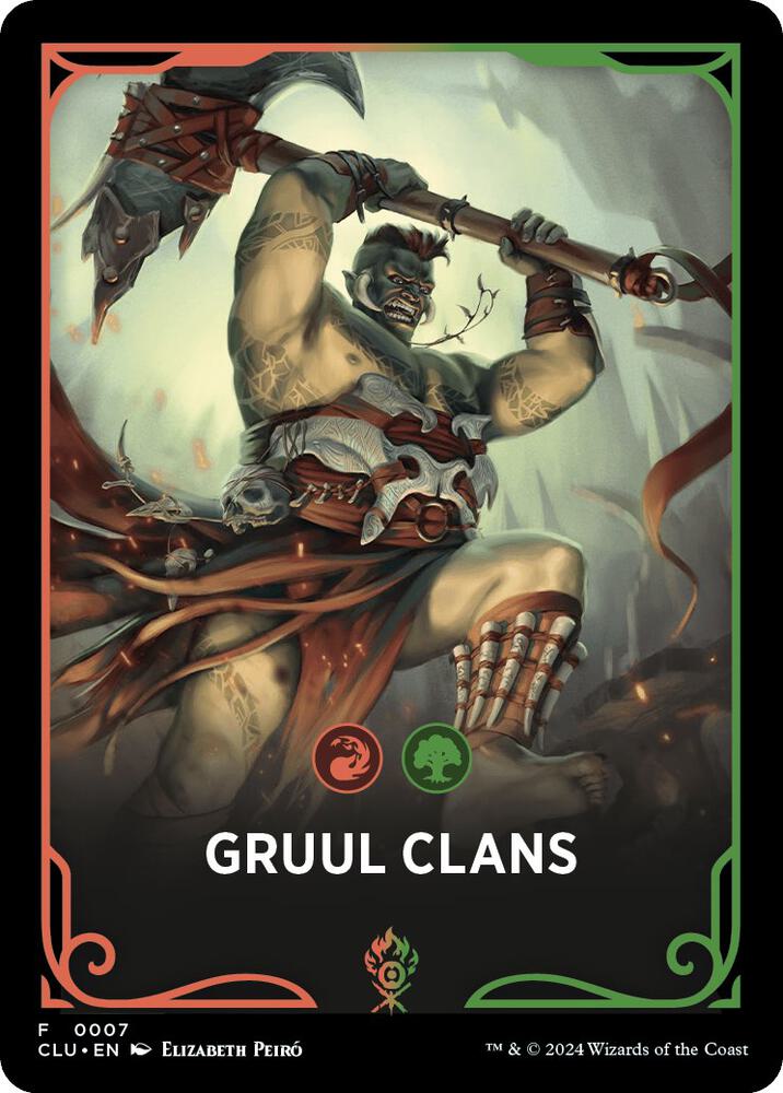 Gruul Clans Theme Card 7 card from Ravnica: Clue Edition