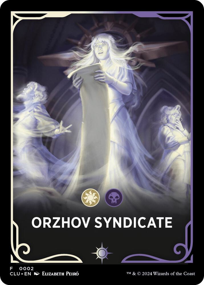 Orzhov Syndicate Theme Card 2 card from Ravnica: Clue Edition