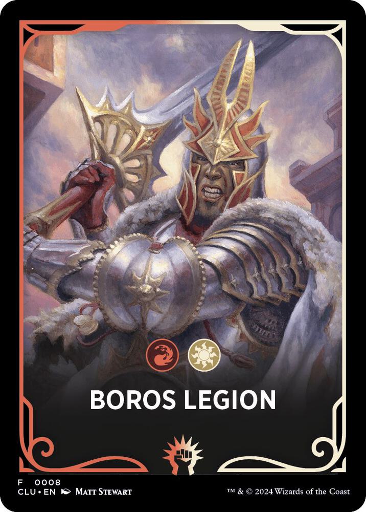 Boros Legion Theme Card 8 card from Ravnica: Clue Edition