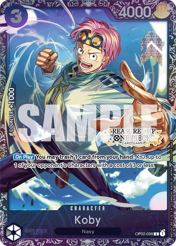 Koby (Treasure Cup) OP02-098 card from One Piece Promotion Cards