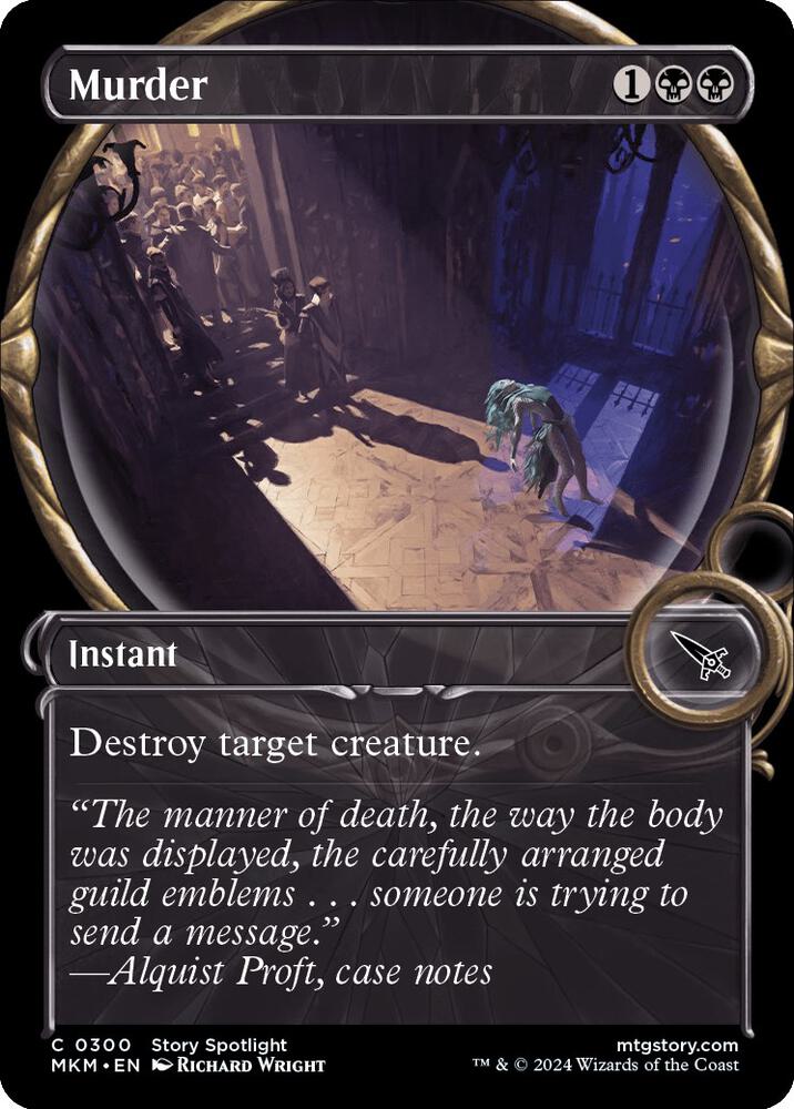 Murder (Showcase) 300 card from Murders at Karlov Manor