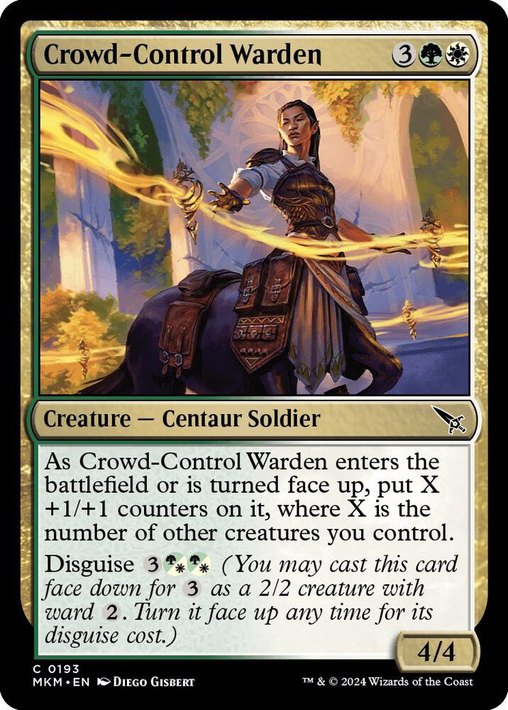 Crowd-Control Warden 193 card from Murders at Karlov Manor