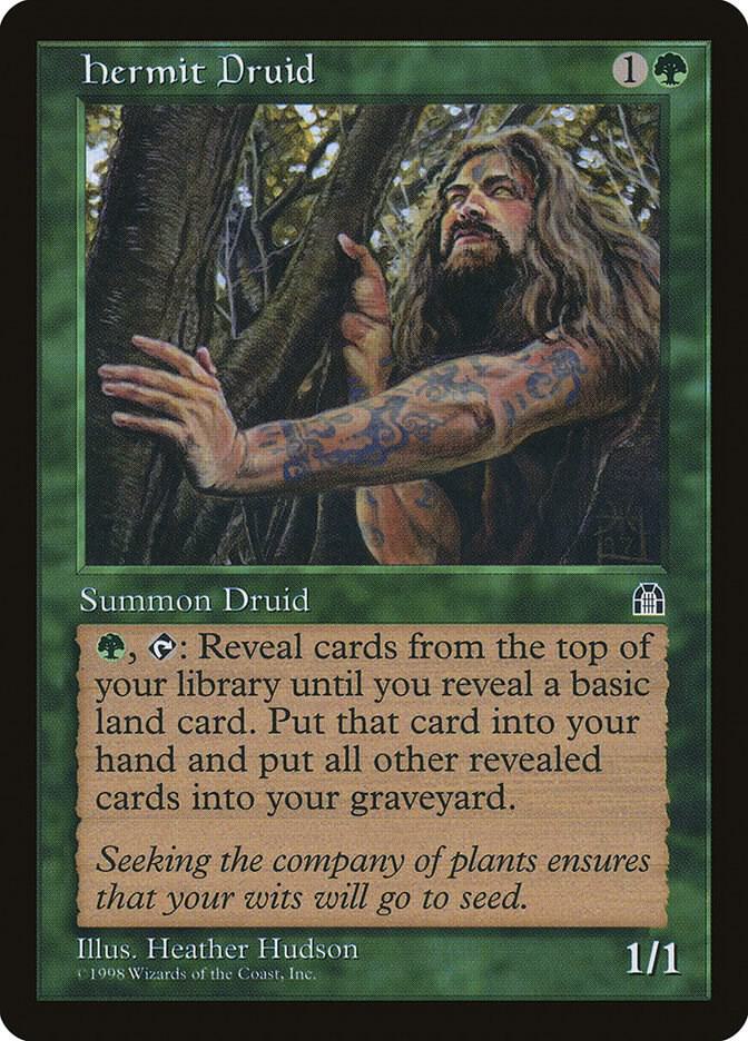 Hermit Druid card from Stronghold