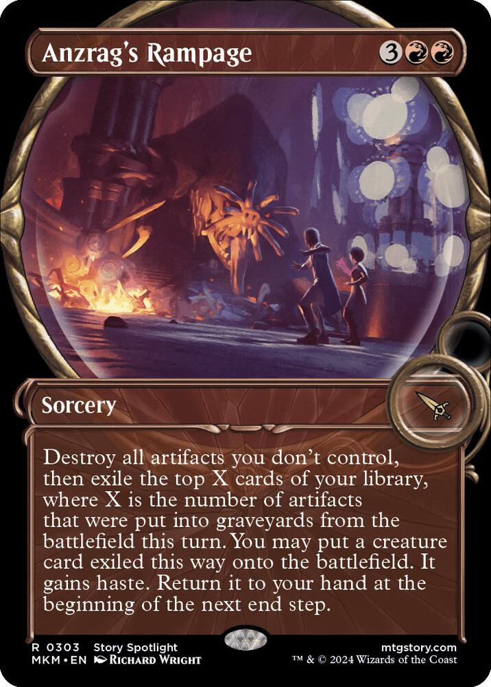 Anzrag's Rampage (Showcase) 303 card from Murders at Karlov Manor