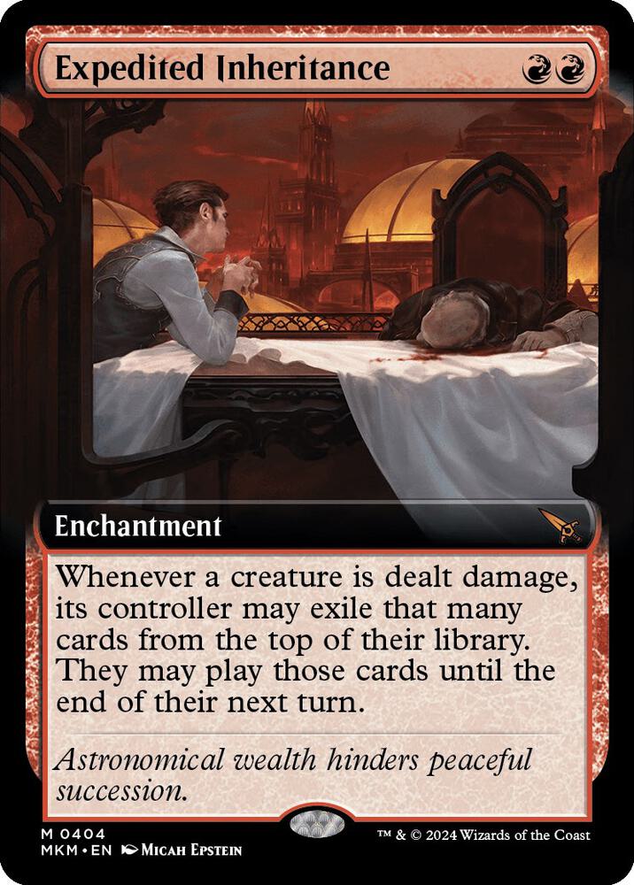 Expedited Inheritance (Extended Art) 404 card from Murders at Karlov Manor