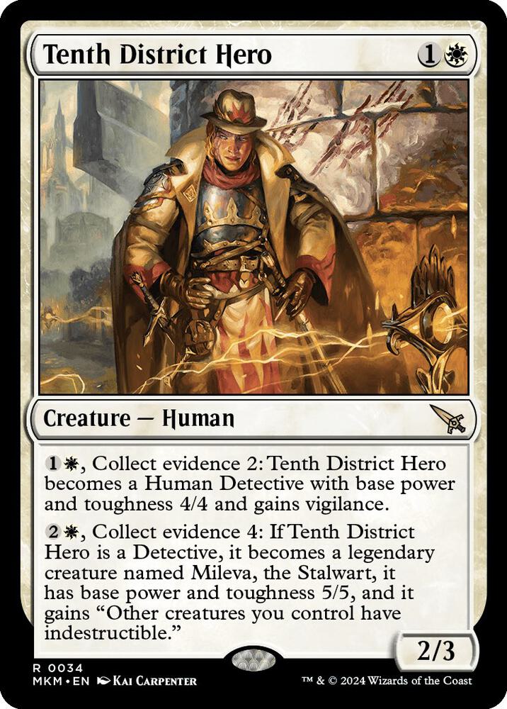 Tenth District Hero 34 card from Murders at Karlov Manor