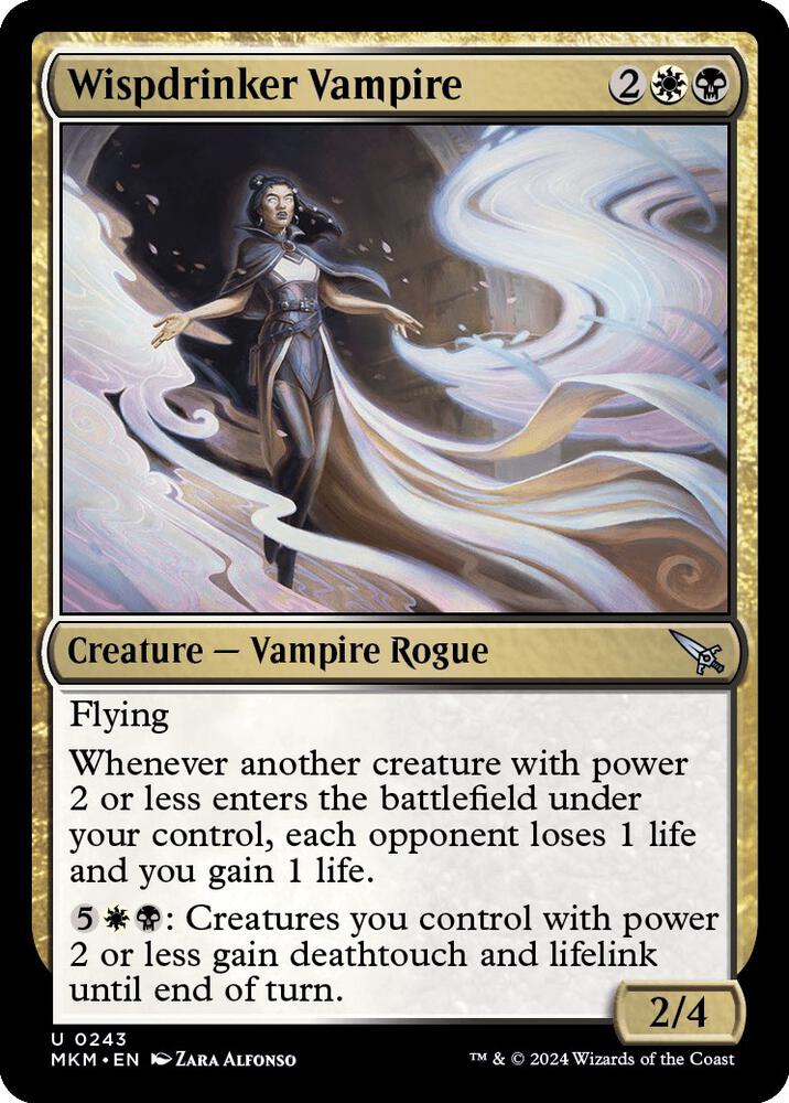 Wispdrinker Vampire 243 card from Murders at Karlov Manor