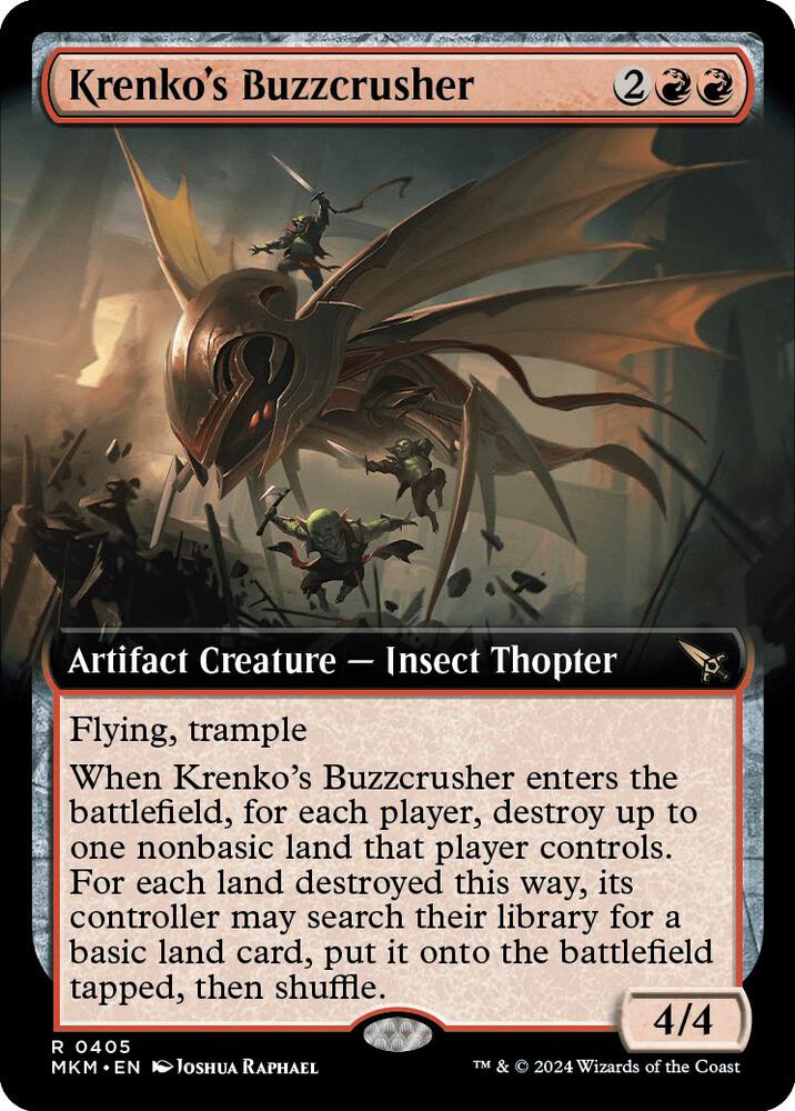 Krenko's Buzzcrusher (Extended Art) 405 card from Murders at Karlov Manor