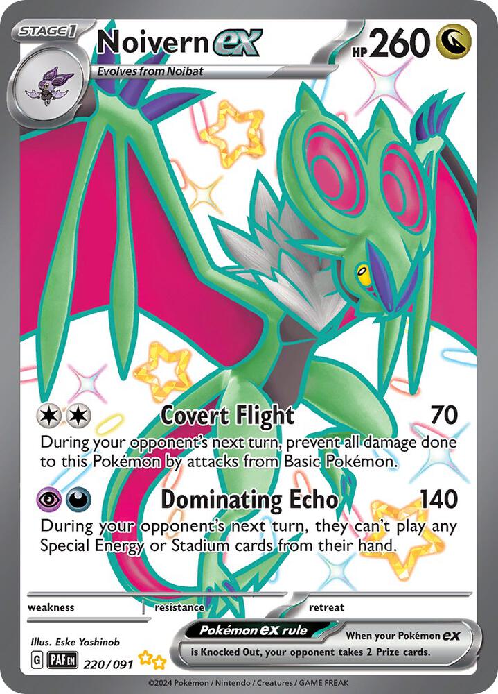 Noivern ex 220/091 card from SV: Paldean Fates