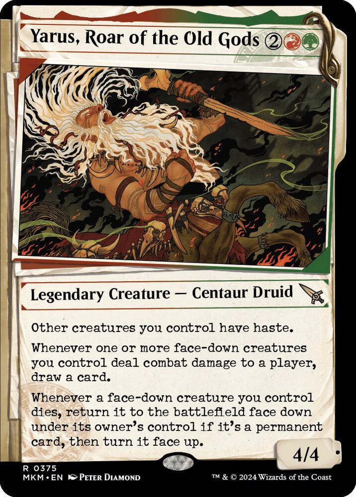 Yarus, Roar of the Old Gods (Showcase) 375 card from Murders at Karlov Manor