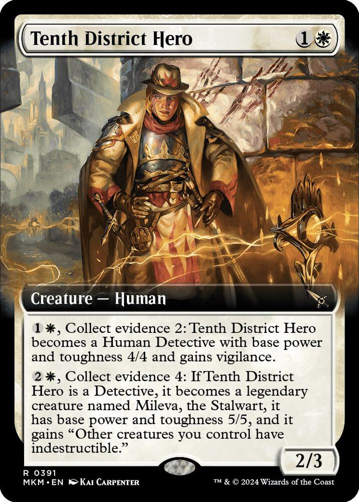 Tenth District Hero (Extended Art) 391 card from Murders at Karlov Manor