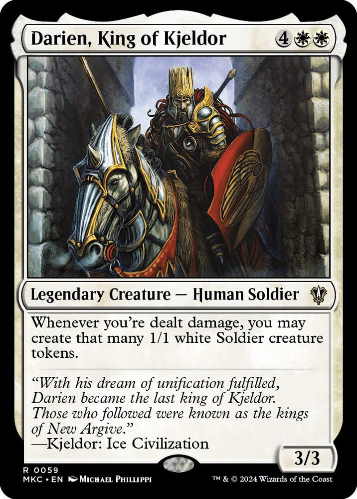 Darien, King of Kjeldor 59 card from Commander: Murders at Karlov Manor