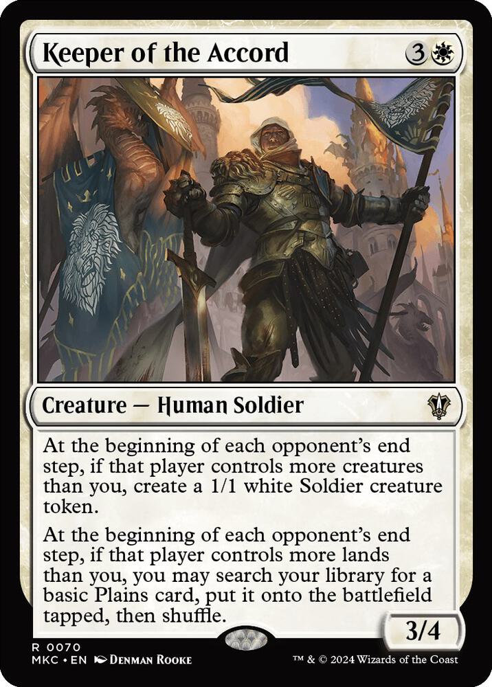 Keeper of the Accord 70 card from Commander: Murders at Karlov Manor