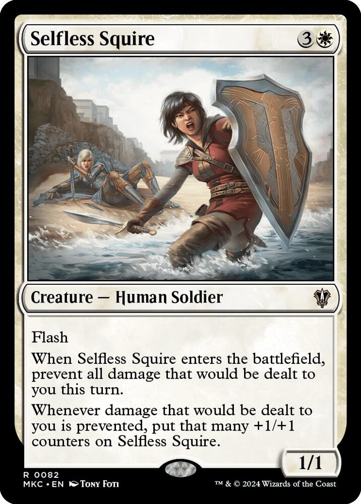 Selfless Squire 82 card from Commander: Murders at Karlov Manor