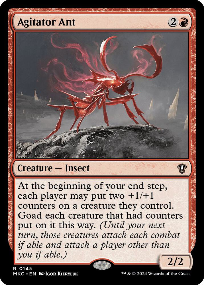 Agitator Ant 145 card from Commander: Murders at Karlov Manor
