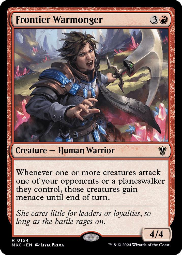 Frontier Warmonger 154 card from Commander: Murders at Karlov Manor