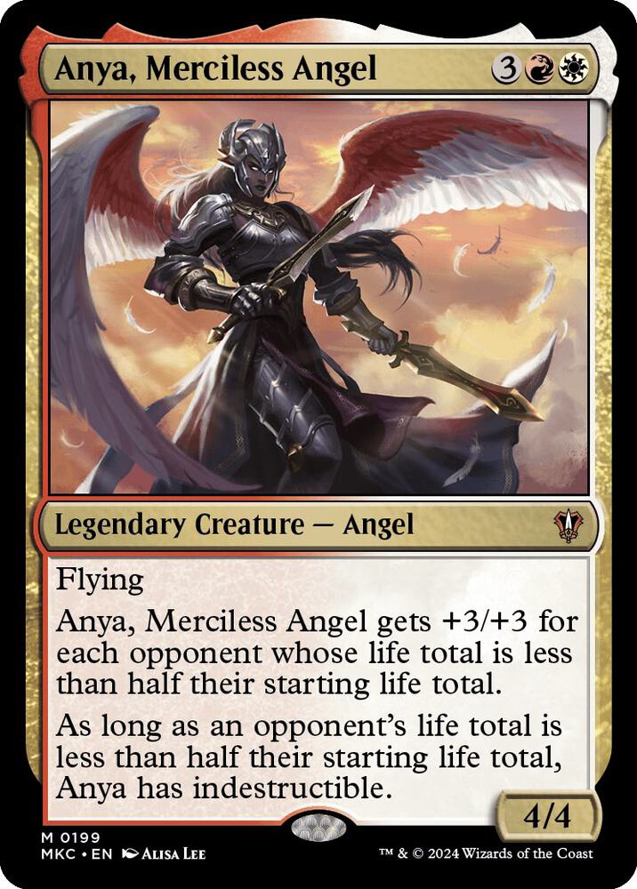 Anya, Merciless Angel 199 card from Commander: Murders at Karlov Manor