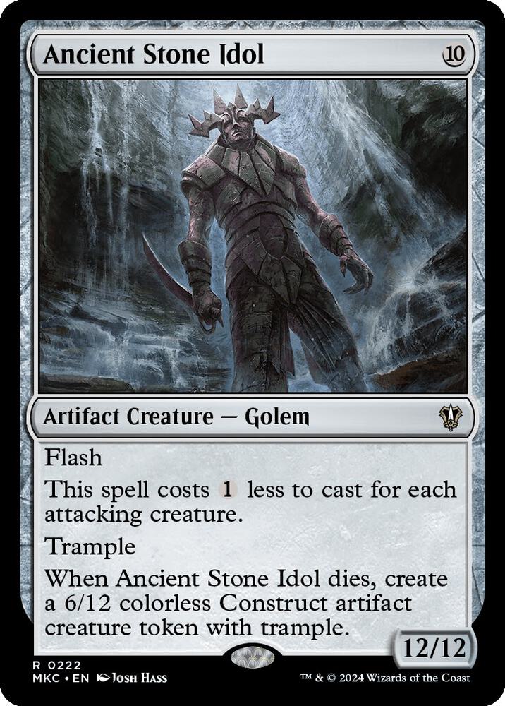 Ancient Stone Idol 222 card from Commander: Murders at Karlov Manor