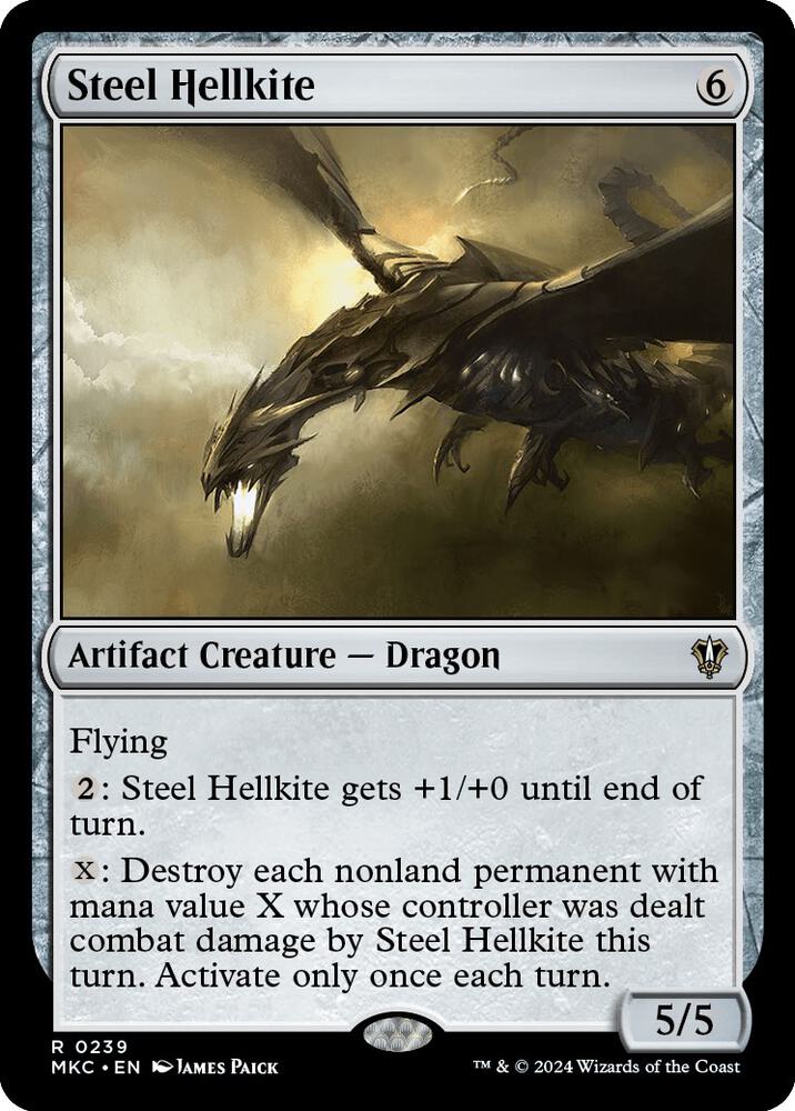 Steel Hellkite 239 card from Commander: Murders at Karlov Manor