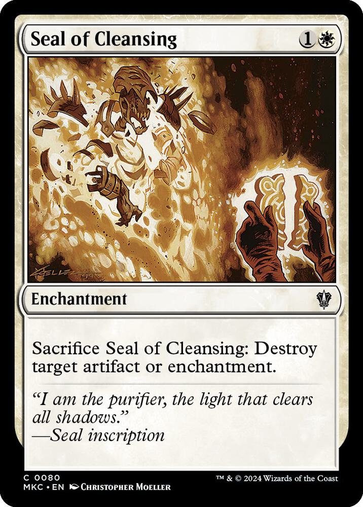 Seal of Cleansing 80 card from Commander: Murders at Karlov Manor