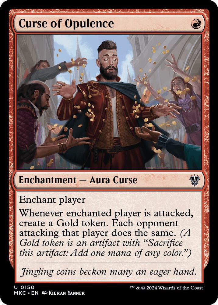 Curse of Opulence 150 card from Commander: Murders at Karlov Manor