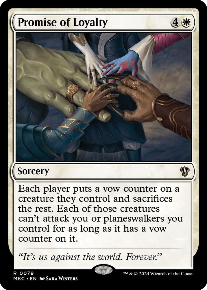 Promise of Loyalty 79 card from Commander: Murders at Karlov Manor